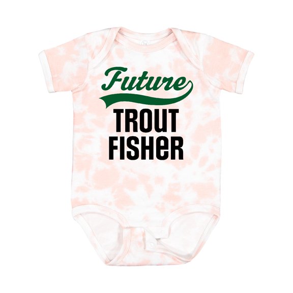 Inktastic Fishing Future Trout Fisher Boys or Girls Baby Bodysuit