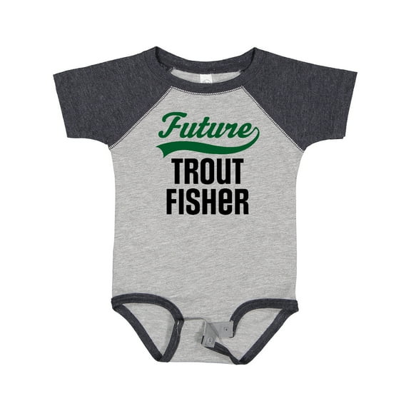 Inktastic Fishing Future Trout Fisher Boys or Girls Baby Bodysuit