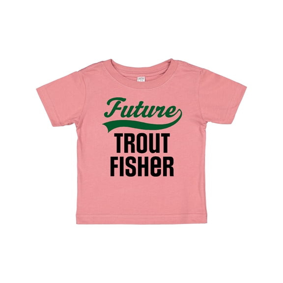 Inktastic Fishing Future Trout Fisher Boys or Girls Baby T-Shirt