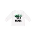thumbnail image 1 of Inktastic Fishing Future Trout Fisher Boys or Girls Long Sleeve Toddler T-Shirt, 1 of 5