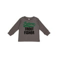 thumbnail image 1 of Inktastic Fishing Future Trout Fisher Boys or Girls Long Sleeve Toddler T-Shirt, 1 of 5