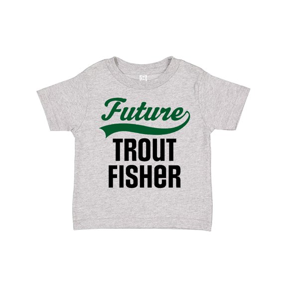 Inktastic Fishing Future Trout Fisher Boys or Girls Toddler T-Shirt