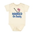 thumbnail image 1 of Inktastic Fishing Hooked on Daddy Boys or Girls Baby Bodysuit, 1 of 5