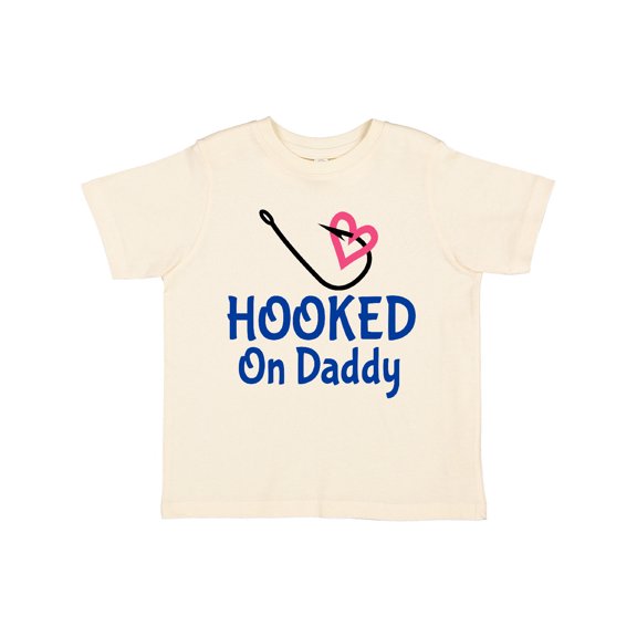Inktastic Fishing Hooked on Daddy Boys or Girls Toddler T-Shirt
