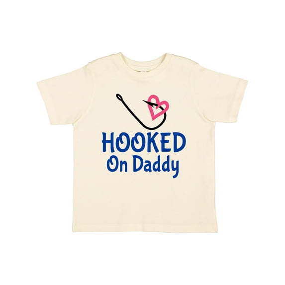 Inktastic Fishing Hooked on Daddy Boys or Girls Toddler T-Shirt