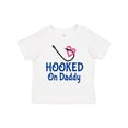 thumbnail image 1 of Inktastic Fishing Hooked on Daddy Boys or Girls Toddler T-Shirt, 1 of 5