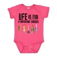 thumbnail image 1 of Inktastic Fishing Life is Full of Important Choices Boys or Girls Baby Bodysuit, 1 of 5