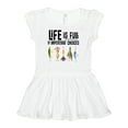 thumbnail image 1 of Inktastic Fishing Life is Full of Important Choices Girls Baby Dress, 1 of 5