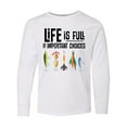 thumbnail image 1 of Inktastic Fishing Life is Full of Important Choices Long Sleeve Youth T-Shirt, 1 of 5