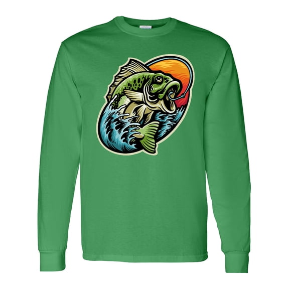 Inktastic Fishing Long Sleeve T-Shirt
