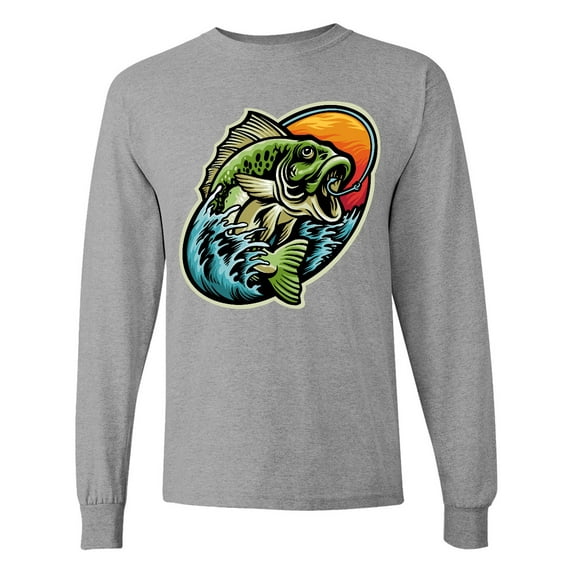 Inktastic Fishing Long Sleeve T-Shirt