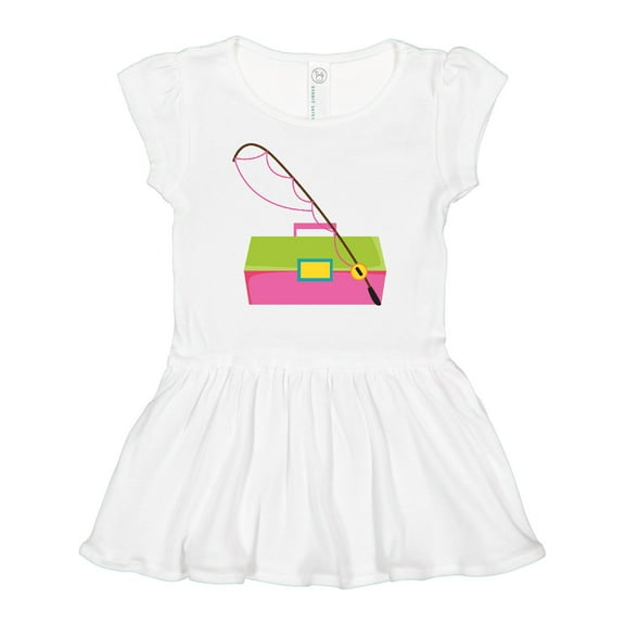Inktastic Fishing Tackle Girls Girls Baby Dress