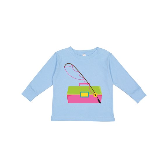 Inktastic Fishing Tackle Girls Girls Long Sleeve Toddler T-Shirt