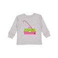 thumbnail image 1 of Inktastic Fishing Tackle Girls Girls Long Sleeve Toddler T-Shirt, 1 of 5