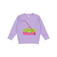 thumbnail image 1 of Inktastic Fishing Tackle Girls Toddler Sweatshirt, 1 of 4
