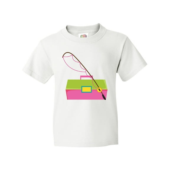 Inktastic Fishing Tackle Girls Youth T-Shirt