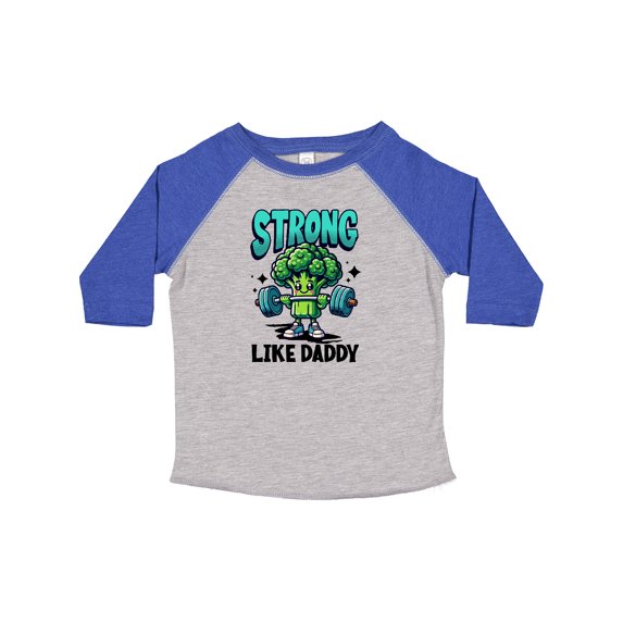 Inktastic Fitness Exercise Strong Like Daddy Boys or Girls Toddler T-Shirt