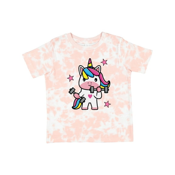 Inktastic Fitness Unicorn Weightlifting Girls Toddler T-Shirt