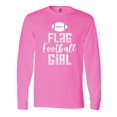 thumbnail image 1 of Inktastic Flag Football Girl Long Sleeve T-Shirt, 1 of 5