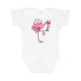 thumbnail image 1 of Inktastic Flamingo Ballerina in Tutu and Ballet Toe Shoes Boys or Girls Baby Bodysuit, 1 of 5