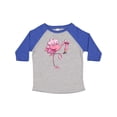 thumbnail image 1 of Inktastic Flamingo Ballerina in Tutu and Ballet Toe Shoes Boys or Girls Toddler T-Shirt, 1 of 5
