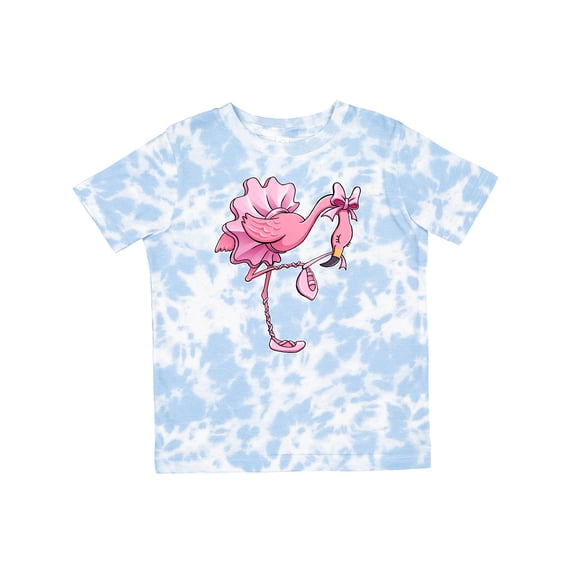 Inktastic Flamingo Ballerina in Tutu and Ballet Toe Shoes Boys or Girls Toddler T-Shirt