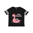 thumbnail image 1 of Inktastic Flamingo Merry Christmas Boys or Girls Toddler T-Shirt, 1 of 5