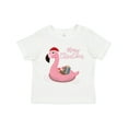 thumbnail image 1 of Inktastic Flamingo Merry Christmas Boys or Girls Toddler T-Shirt, 1 of 5