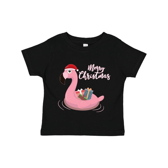 Inktastic Flamingo Merry Christmas Boys or Girls Toddler T-Shirt