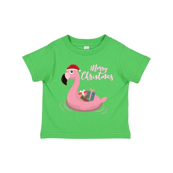 Inktastic Flamingo Merry Christmas Boys or Girls Toddler T-Shirt