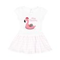 thumbnail image 1 of Inktastic Flamingo Merry Christmas Girls Toddler Dress, 1 of 4