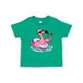 thumbnail image 1 of Inktastic Flamingo with Sunglasses Pool Float and Drink Boys or Girls Baby T-Shirt, 1 of 5