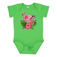thumbnail image 1 of Inktastic Flamingo with Tropical Flowers Boys or Girls Baby Bodysuit, 1 of 5