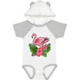 thumbnail image 1 of Inktastic Flamingo with Tropical Flowers Boys or Girls Baby Bodysuit, 1 of 5