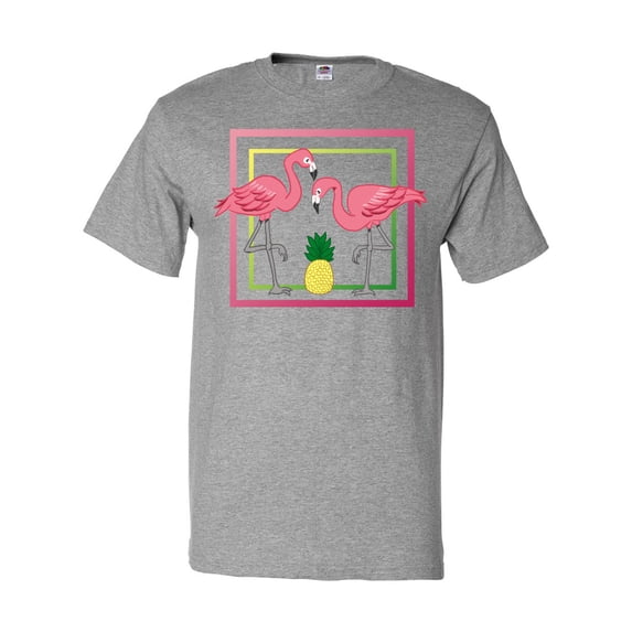 Inktastic Flamingos And Pineapple T-Shirt
