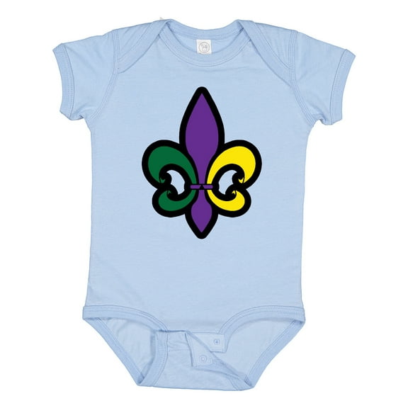 Inktastic Fleur De Lis Mardi Gras Holiday Boys or Girls Baby Bodysuit