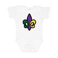 thumbnail image 1 of Inktastic Fleur De Lis Mardi Gras Holiday Boys or Girls Baby Bodysuit, 1 of 5