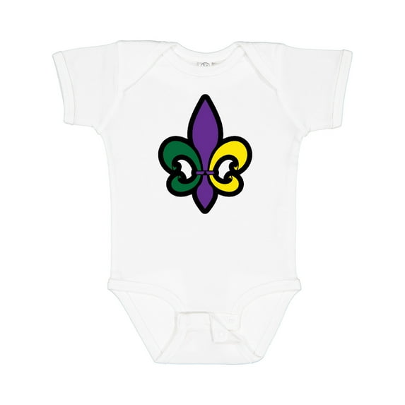 Inktastic Fleur De Lis Mardi Gras Holiday Boys or Girls Baby Bodysuit