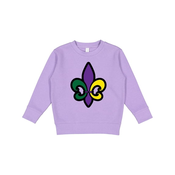 Inktastic Fleur De Lis Mardi Gras Holiday Toddler Sweatshirt
