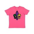 thumbnail image 1 of Inktastic Fleur De Lis Mardi Gras Holiday Youth T-Shirt, 1 of 5