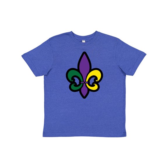 Inktastic Fleur De Lis Mardi Gras Holiday Youth T-Shirt