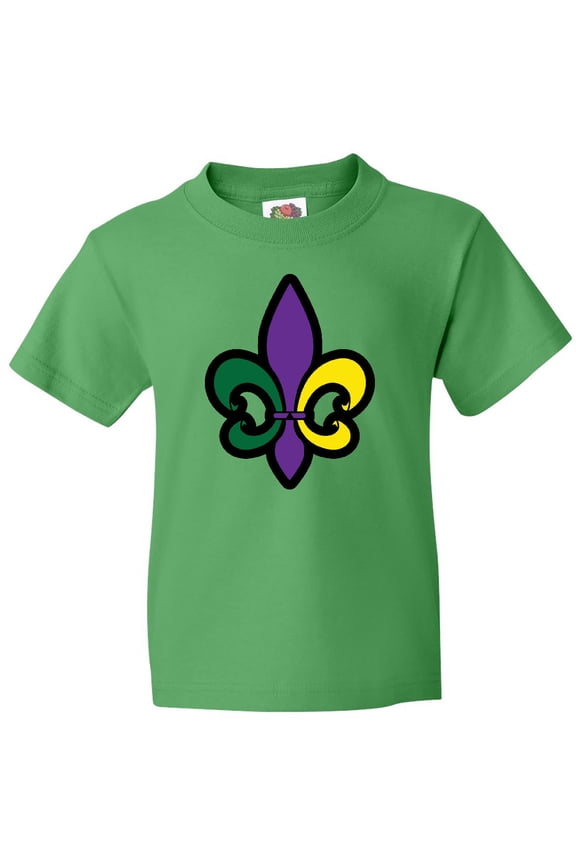 Fleur De Lis Mardi Gras Holiday Youth T-Shirt