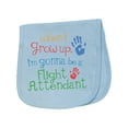 thumbnail image 1 of Inktastic Flight Attendant Future Baby Burp Cloth, 1 of 3
