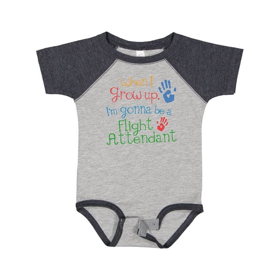 Inktastic Flight Attendant Future Boys or Girls Baby Bodysuit