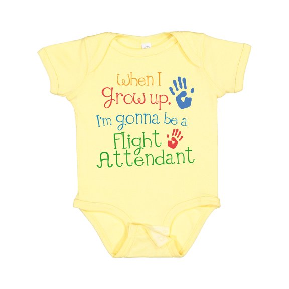 Inktastic Flight Attendant Future Boys or Girls Baby Bodysuit