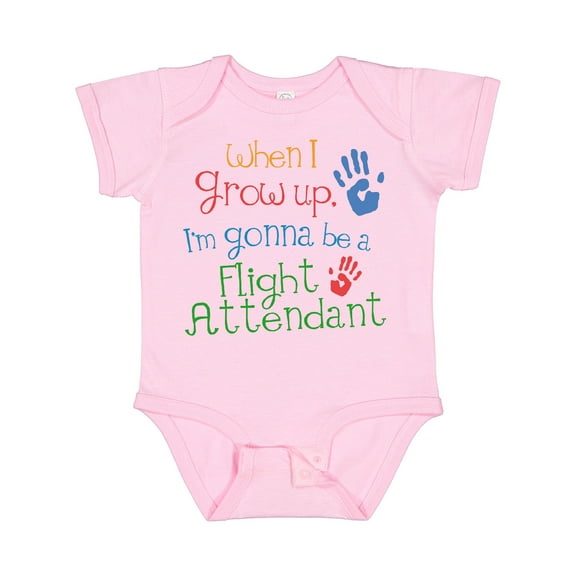 Inktastic Flight Attendant Future Boys or Girls Baby Bodysuit