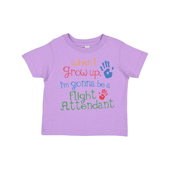 Inktastic Flight Attendant Future Boys or Girls Toddler T-Shirt