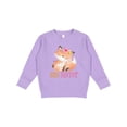 thumbnail image 1 of Inktastic Floral Fox Big Sister Toddler Sweatshirt, 1 of 4