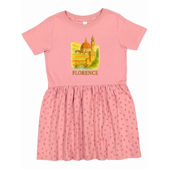 Inktastic Florence Italy Watercolor Art Girls Toddler Dress