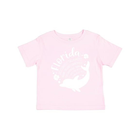 Inktastic Florida Cities with Dolphin Boys or Girls Toddler T-Shirt